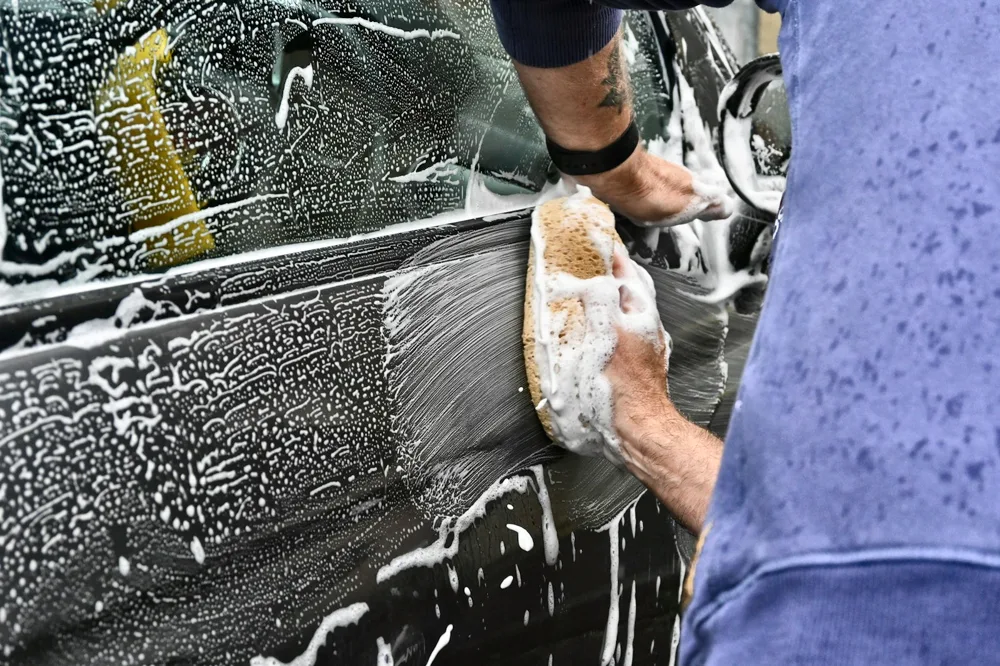 Exterior wash after restrained editing